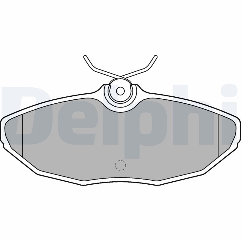 Brake Pad Set, disc brake - LP1505 DELPHI