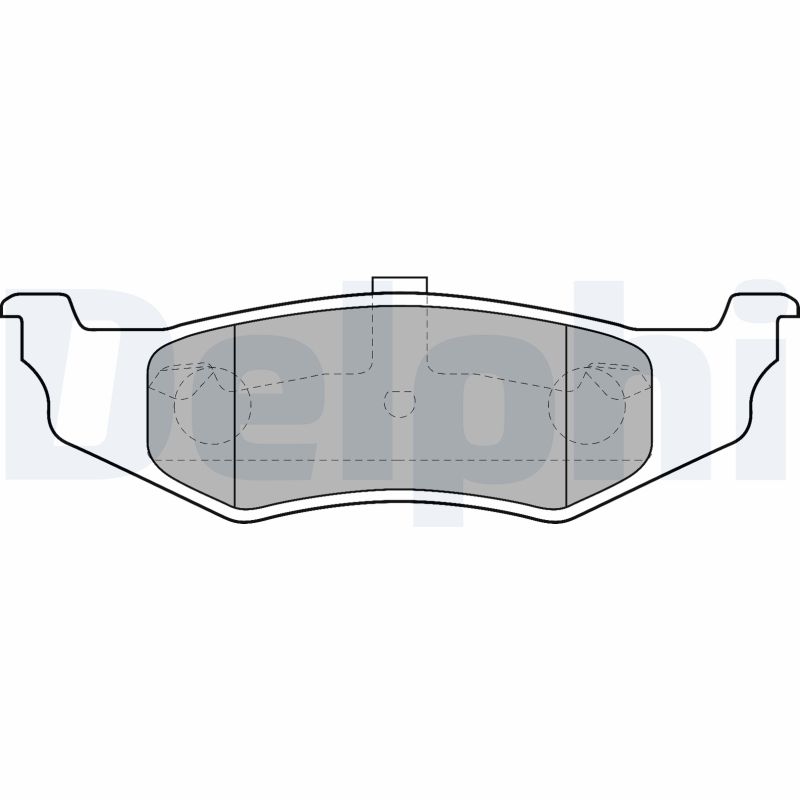 Brake Pad Set, disc brake - LP1515 DELPHI