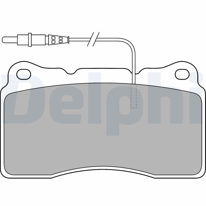 Brake Pad Set, disc brake - LP1516 DELPHI