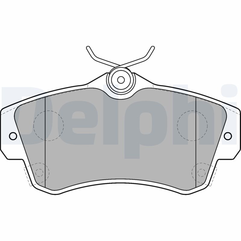 Brake Pad Set, disc brake - LP1522 DELPHI
