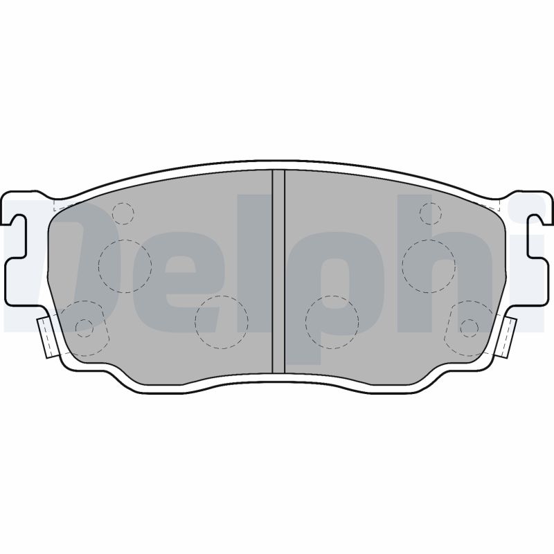 Brake Pad Set, disc brake - LP1527 DELPHI