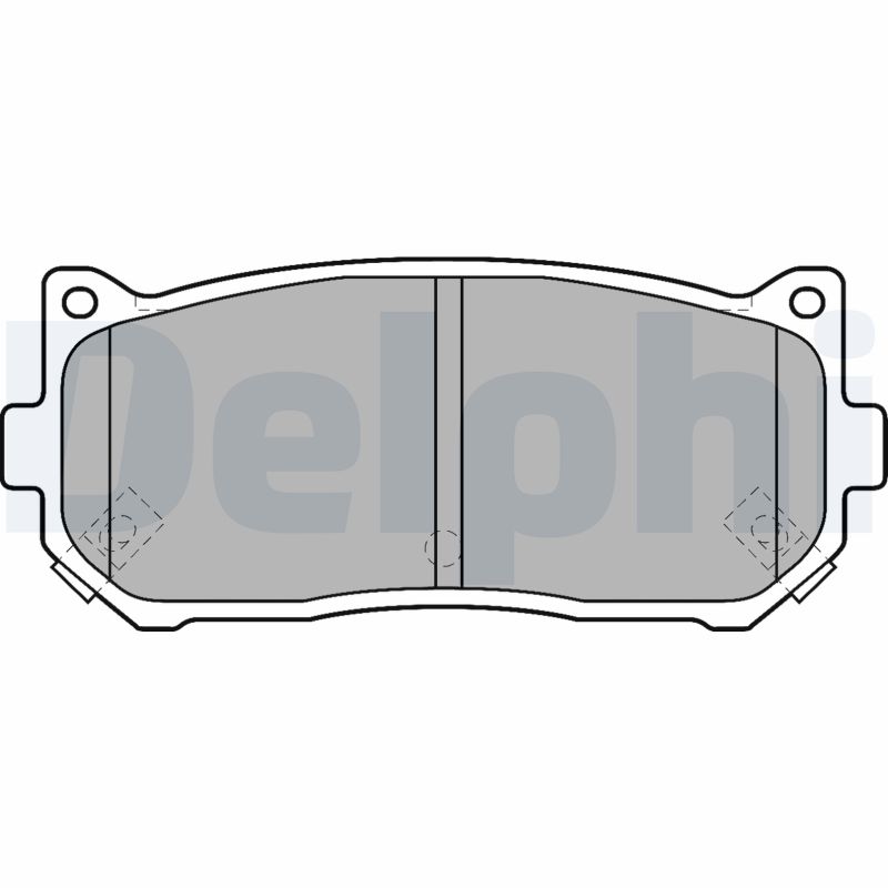 Brake Pad Set, disc brake - LP1528 DELPHI