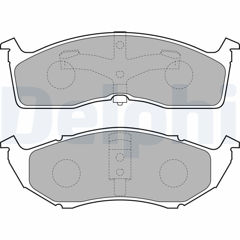Brake Pad Set, disc brake - LP1531 DELPHI