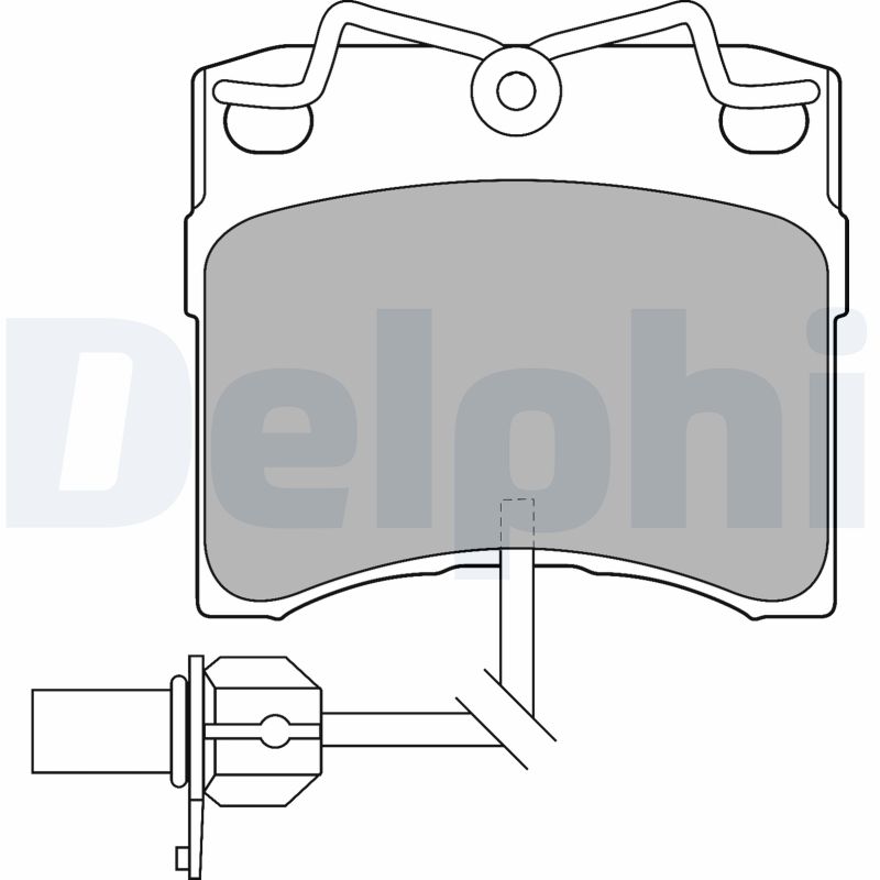 Brake Pad Set, disc brake - LP1535 DELPHI