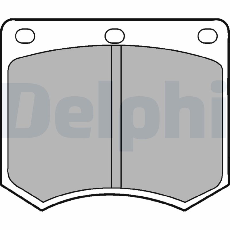 Brake Pad Set, disc brake - LP154 DELPHI