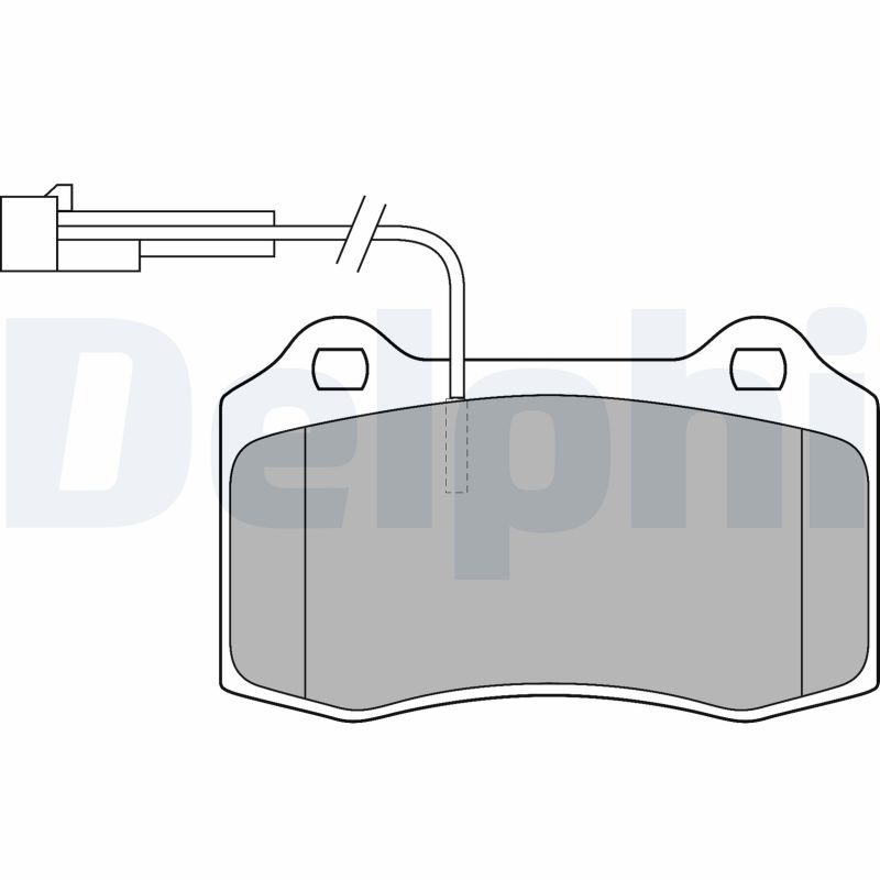 Brake Pad Set, disc brake - LP1543 DELPHI