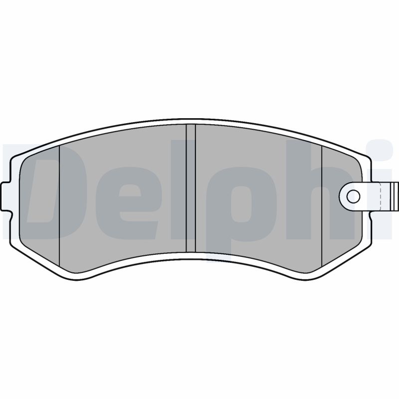 Brake Pad Set, disc brake - LP1544 DELPHI