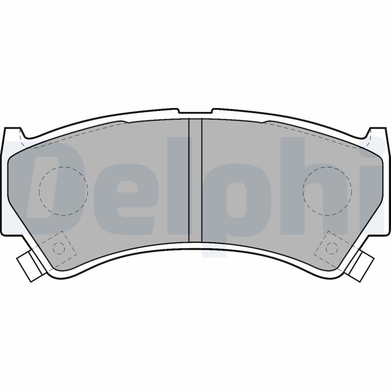 Brake Pad Set, disc brake - LP1548 DELPHI