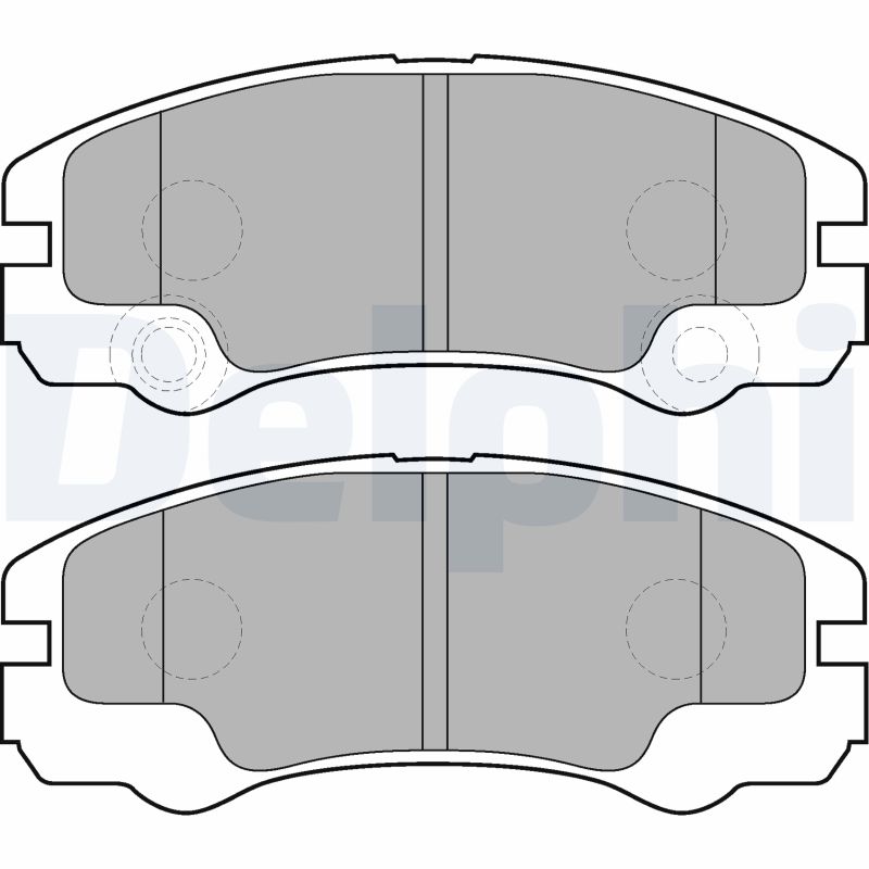 Brake Pad Set, disc brake - LP1552 DELPHI