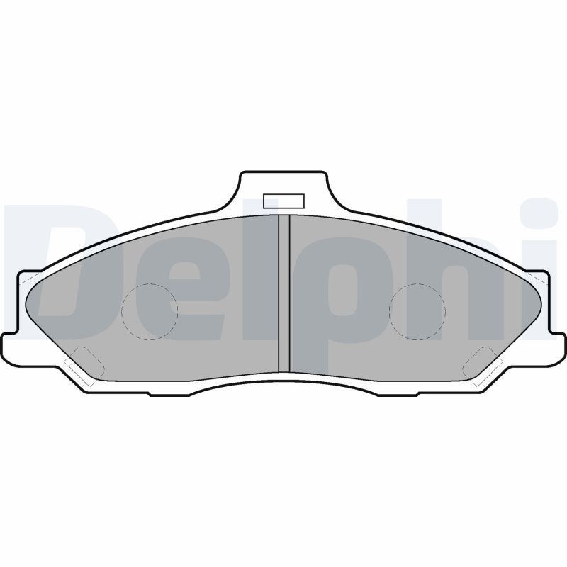 Brake Pad Set, disc brake - LP1555 DELPHI