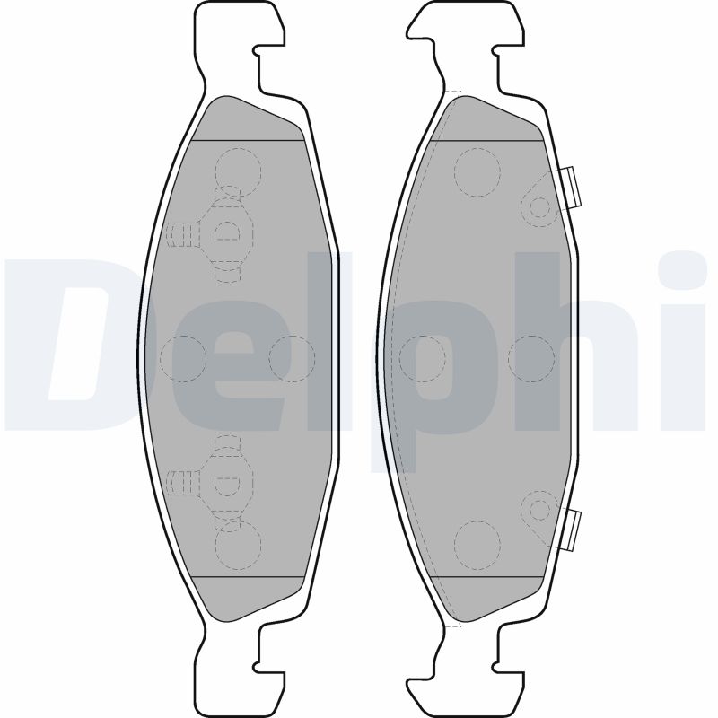 Brake Pad Set, disc brake - LP1557 DELPHI