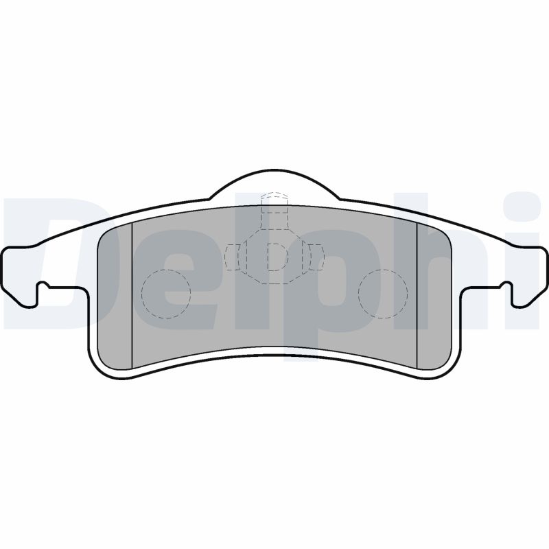 Brake Pad Set, disc brake - LP1558 DELPHI