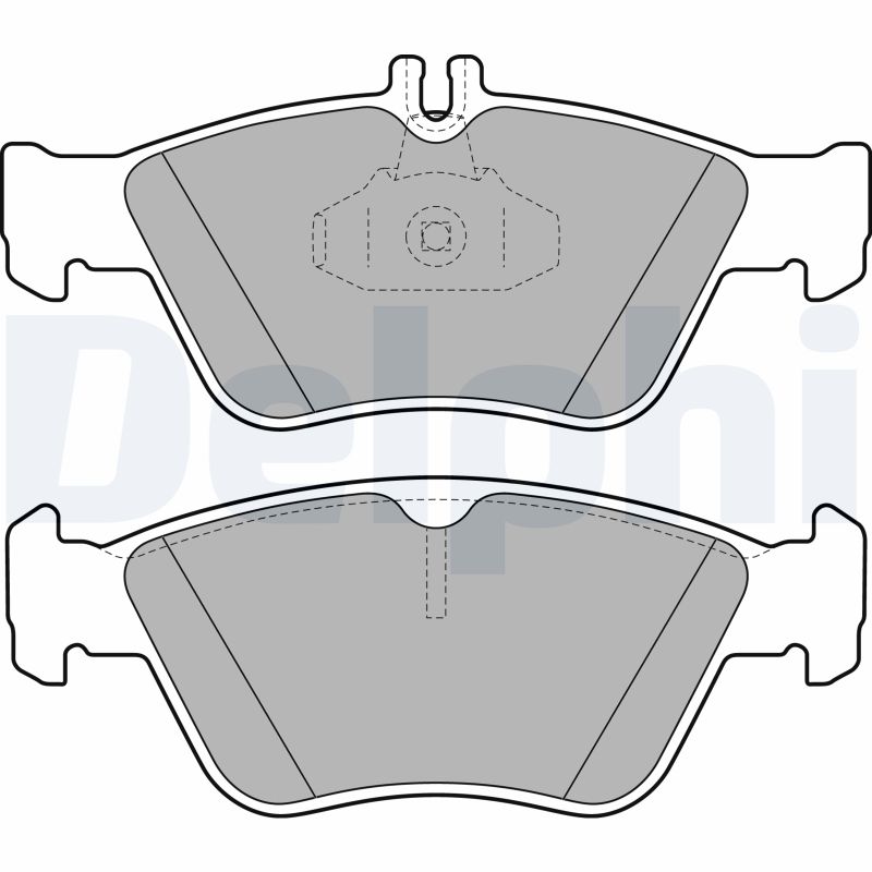 Brake Pad Set, disc brake - LP1588 DELPHI