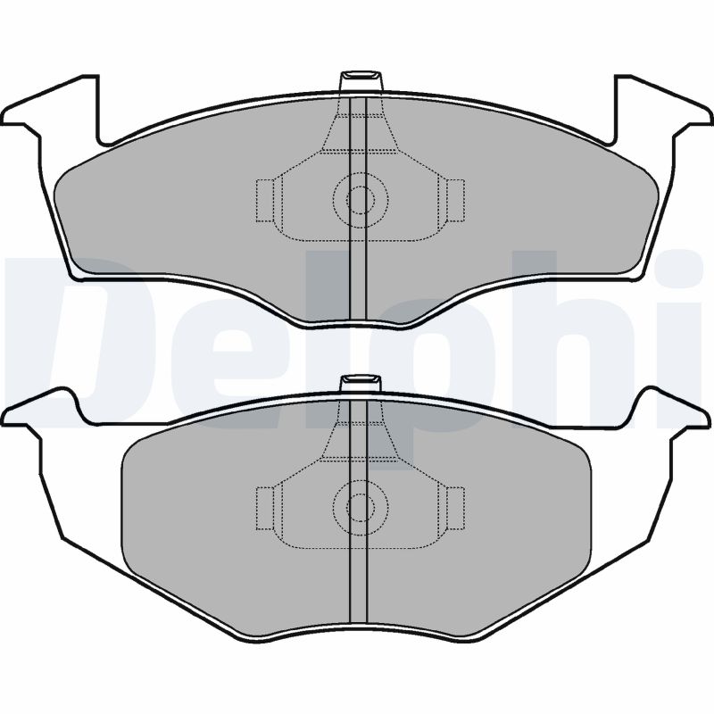 Brake Pad Set, disc brake - LP1591 DELPHI