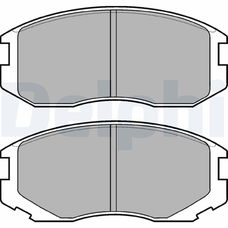 Brake Pad Set, disc brake - LP1594 DELPHI