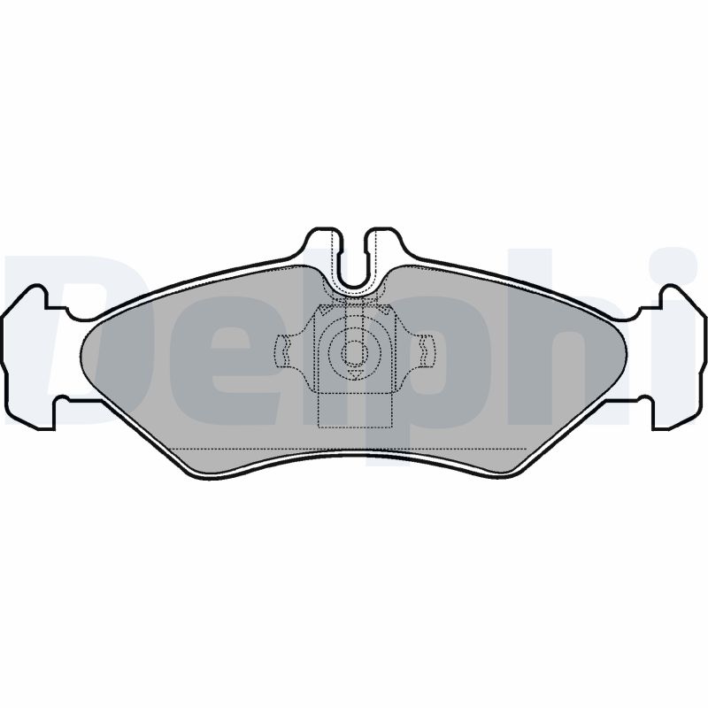 Brake Pad Set, disc brake - LP1595 DELPHI
