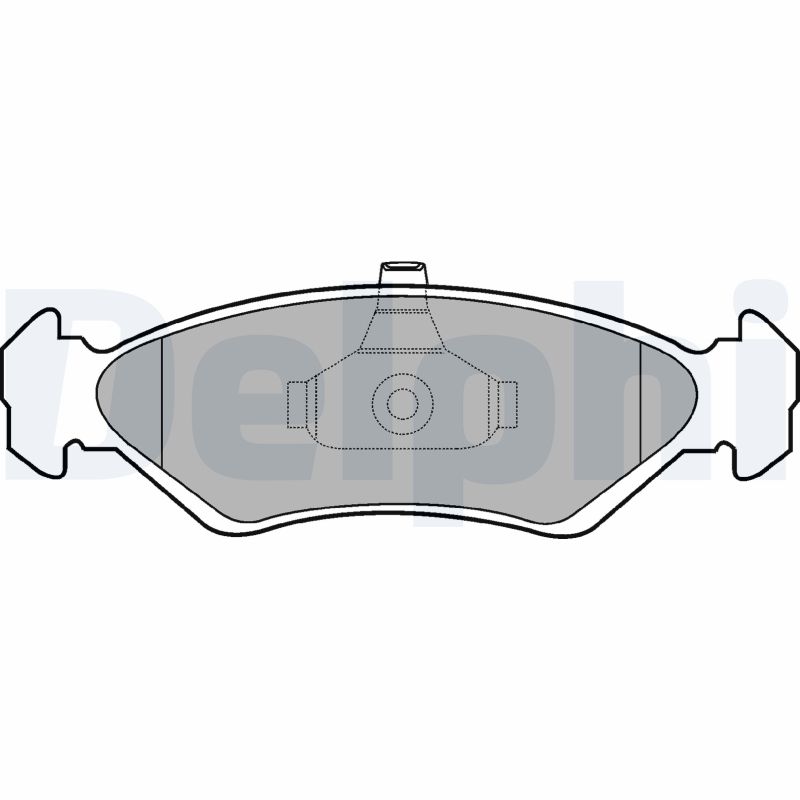 Brake Pad Set, disc brake - LP1603 DELPHI