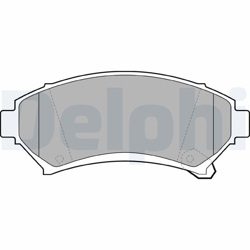 Brake Pad Set, disc brake - LP1609 DELPHI