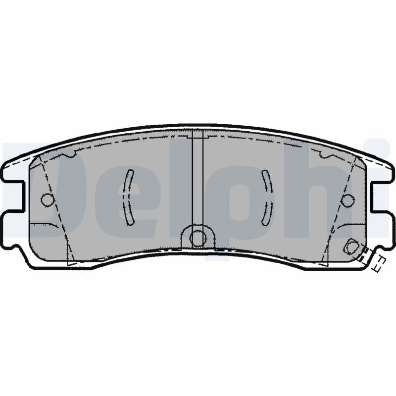 Brake Pad Set, disc brake - LP1612 DELPHI
