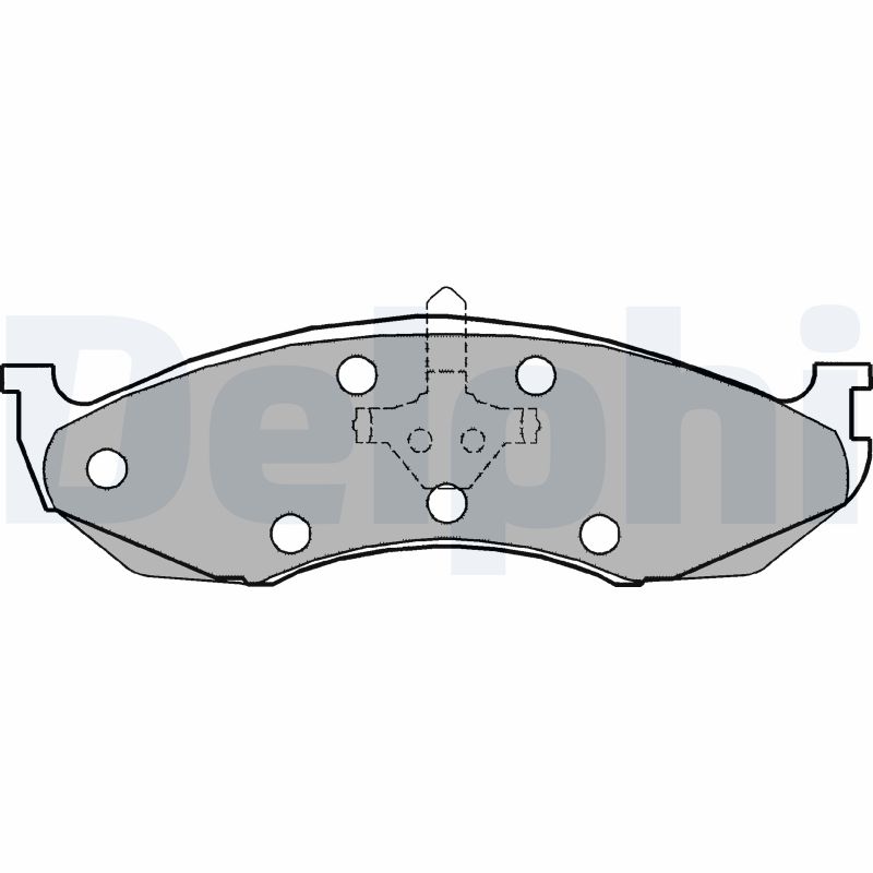Brake Pad Set, disc brake - LP1615 DELPHI