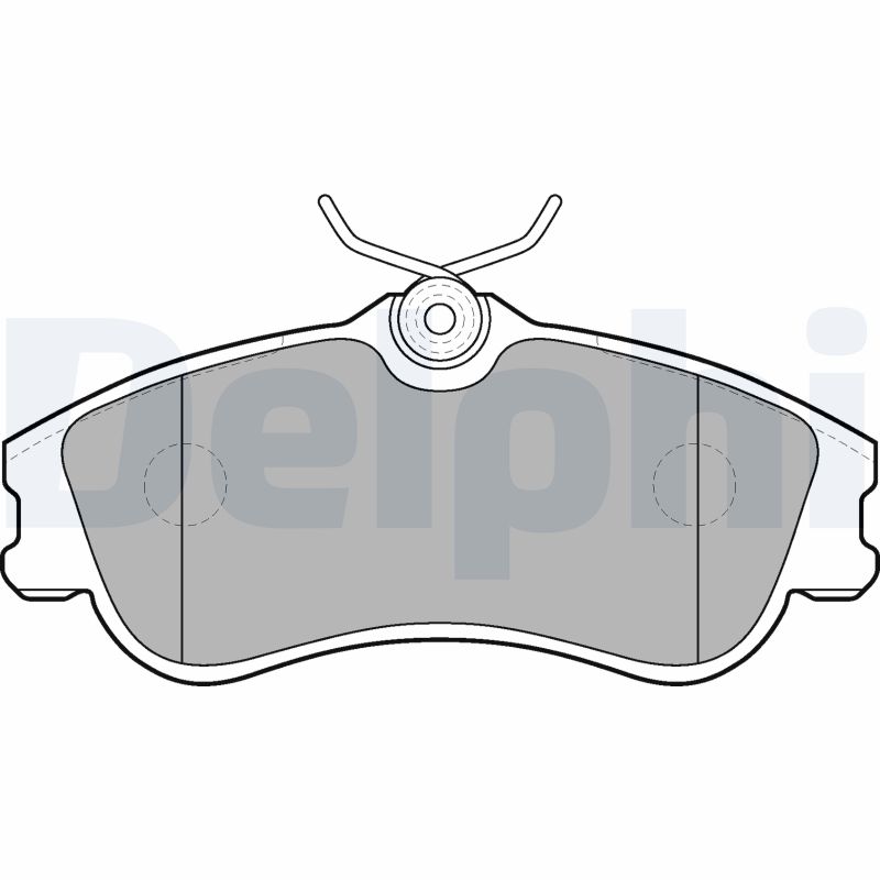 Brake Pad Set, disc brake - LP1624 DELPHI