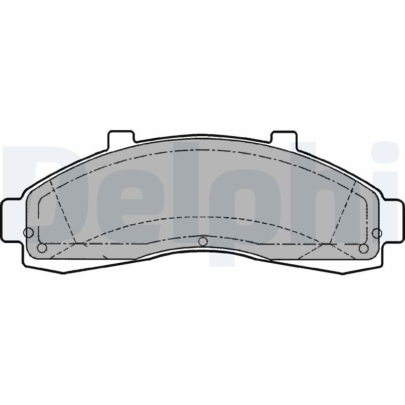 Brake Pad Set, disc brake - LP1625 DELPHI