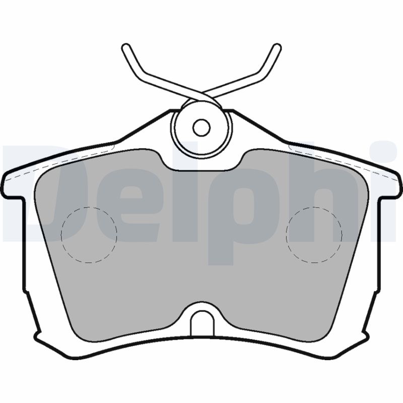 Brake Pad Set, disc brake - LP1626 DELPHI