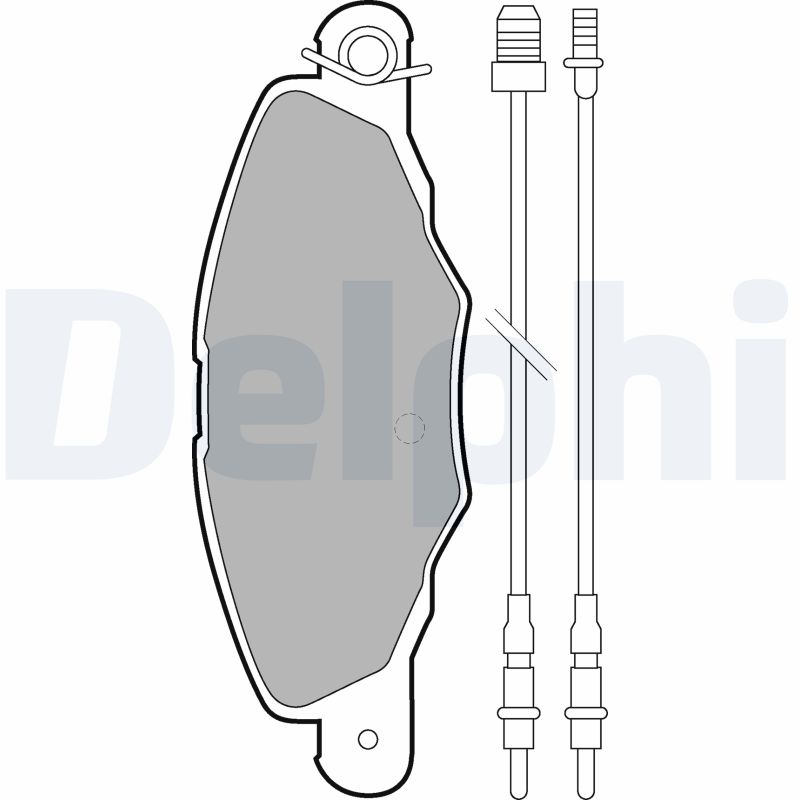 Brake Pad Set, disc brake - LP1629 DELPHI