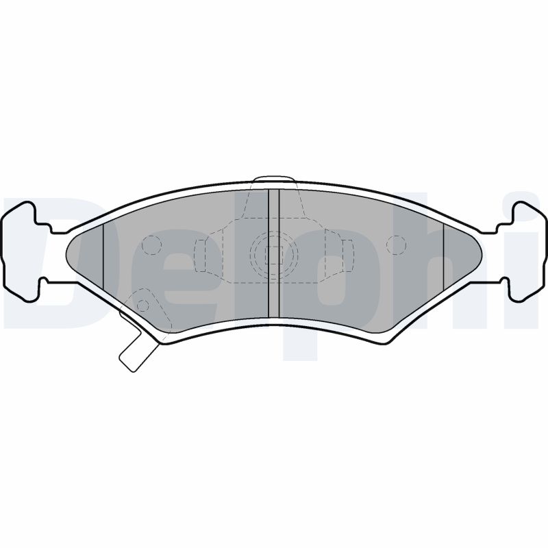 Brake Pad Set, disc brake - LP1630 DELPHI