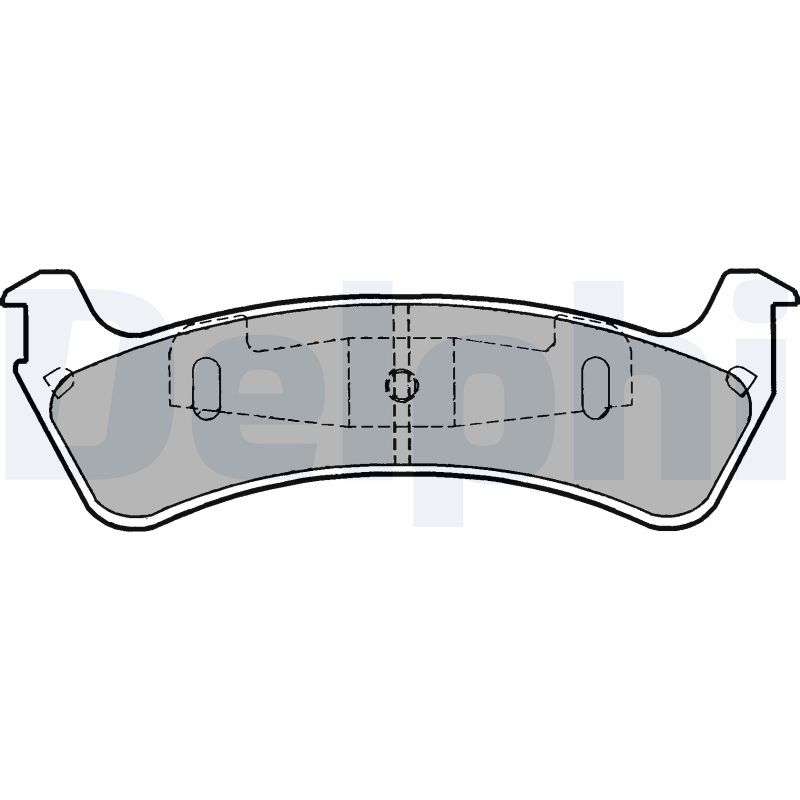 Brake Pad Set, disc brake - LP1635 DELPHI