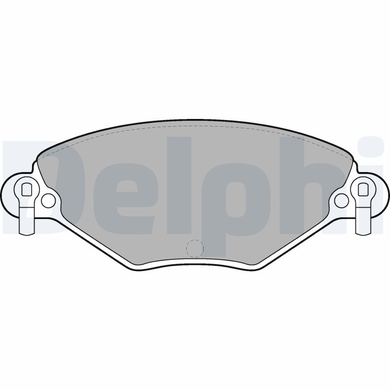 Brake Pad Set, disc brake - LP1654 DELPHI