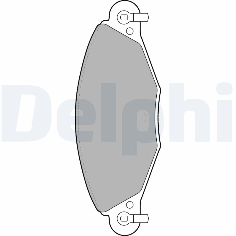Brake Pad Set, disc brake - LP1655 DELPHI