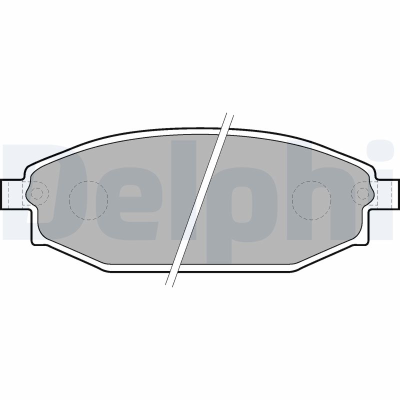 Brake Pad Set, disc brake - LP1665 DELPHI