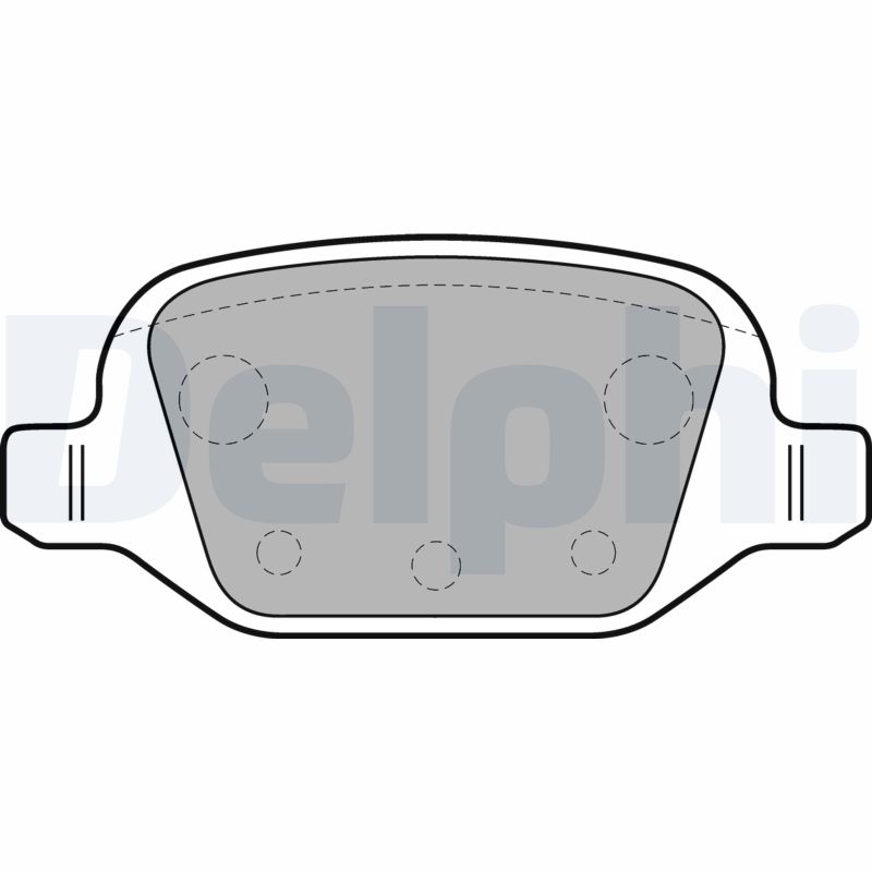 Brake Pad Set, disc brake - LP1678 DELPHI