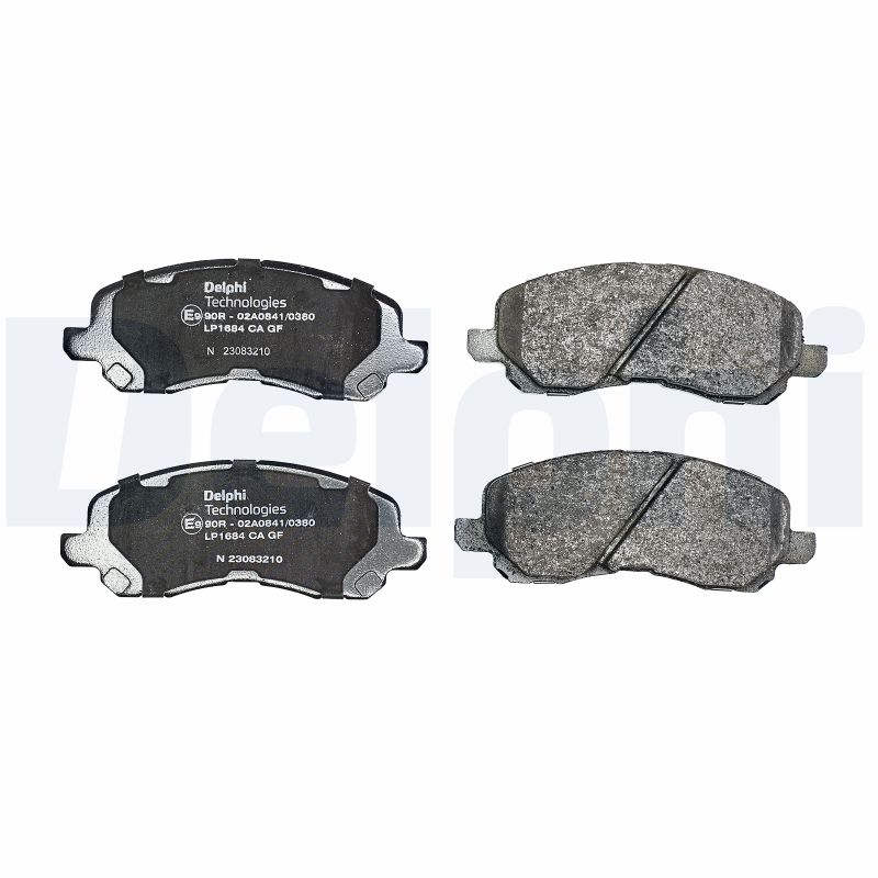 Brake Pad Set, disc brake - LP1684 DELPHI