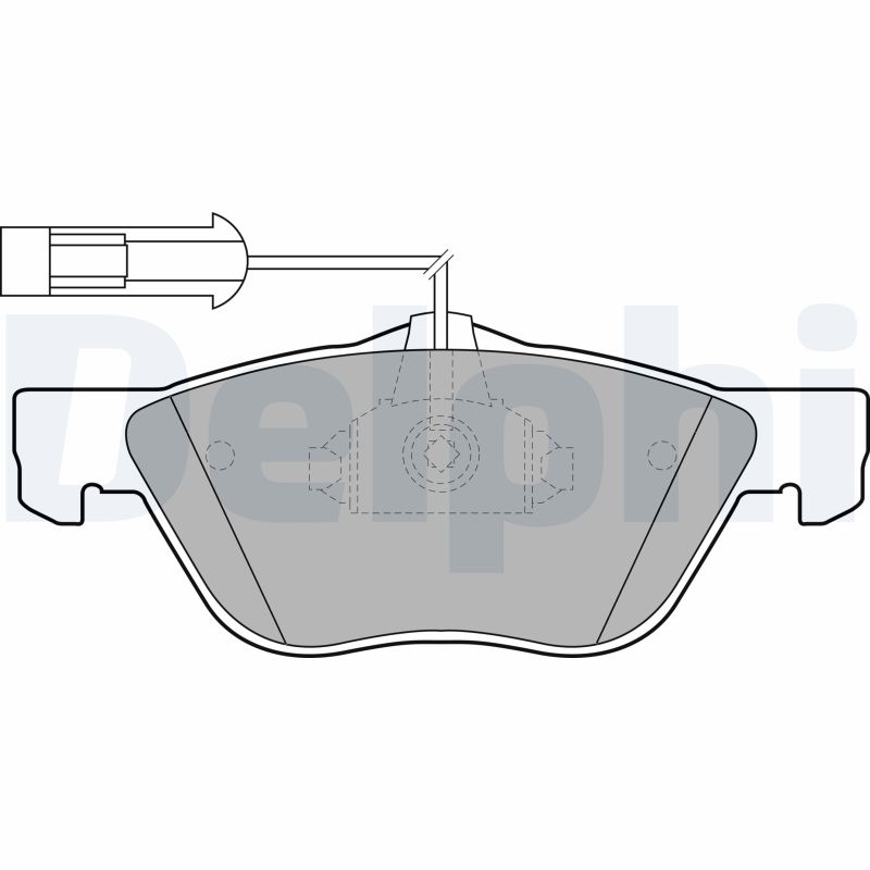 Brake Pad Set, disc brake - LP1686 DELPHI