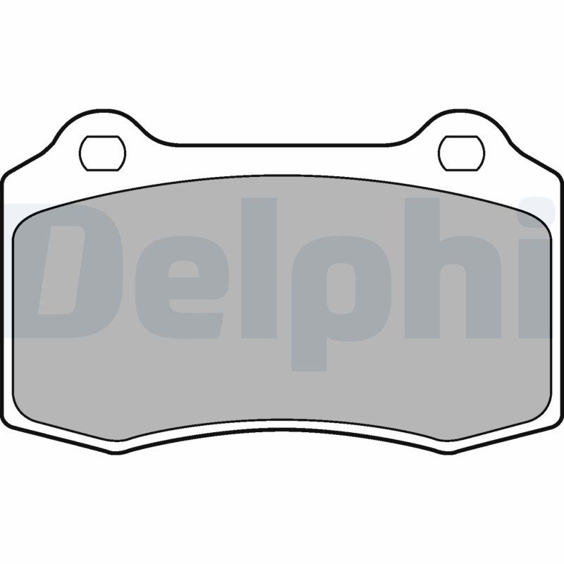 Brake Pad Set, disc brake - LP1700 DELPHI