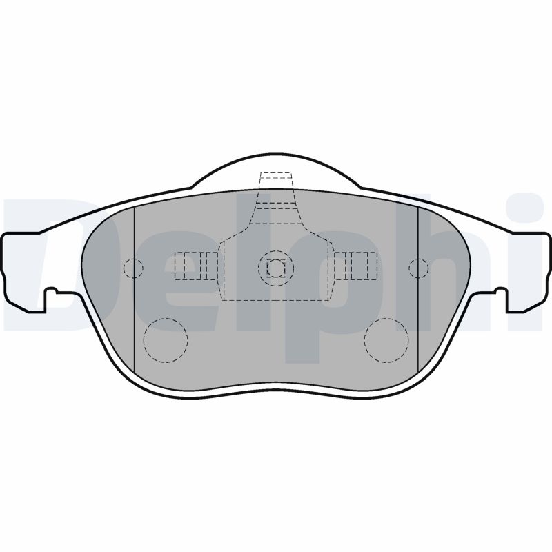 Brake Pad Set, disc brake - LP1708 DELPHI