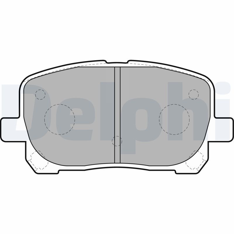 Brake Pad Set, disc brake - LP1711 DELPHI