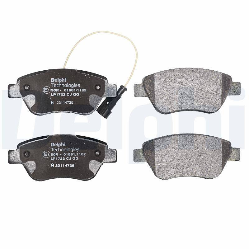 Brake Pad Set, disc brake - LP1722 DELPHI