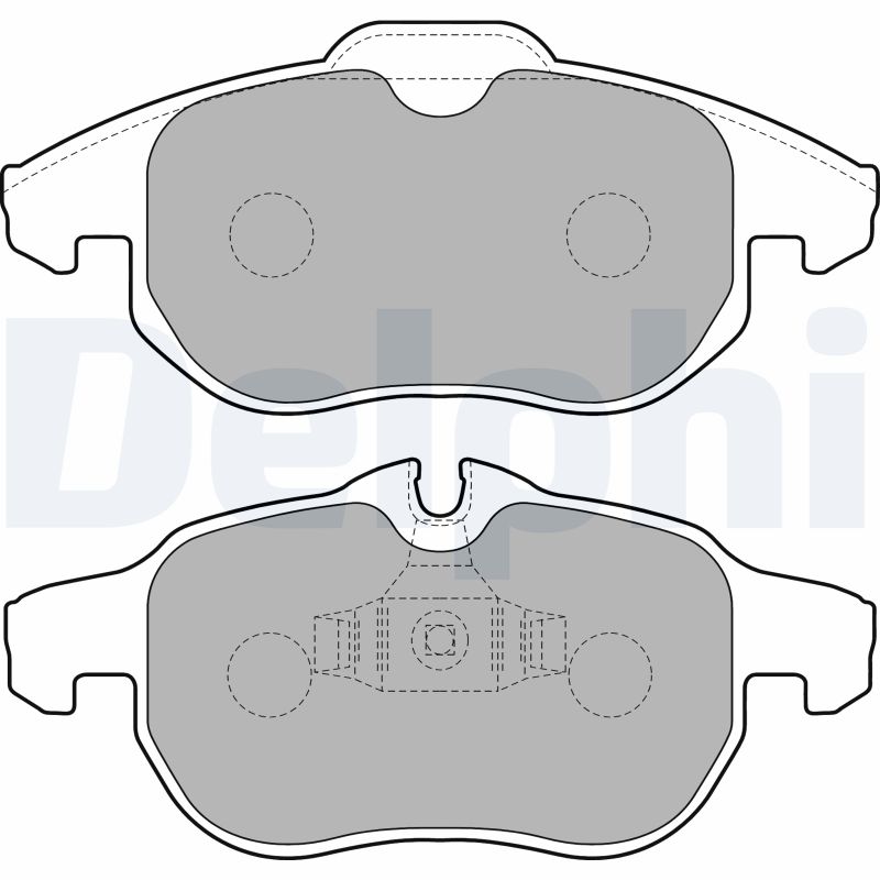 Brake Pad Set, disc brake - LP1723 DELPHI