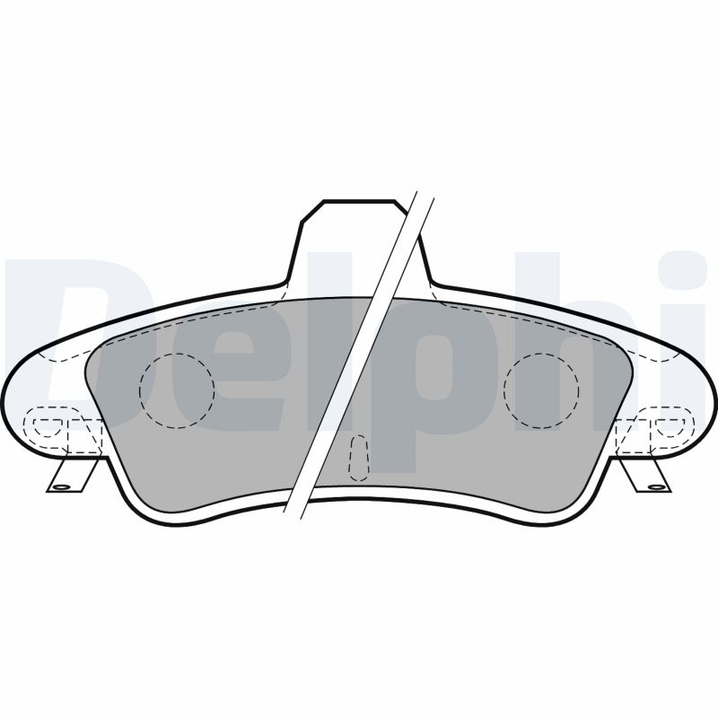 Brake Pad Set, disc brake - LP1725 DELPHI