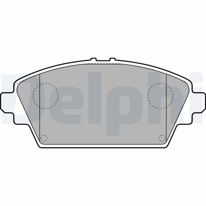 Brake Pad Set, disc brake - LP1732 DELPHI