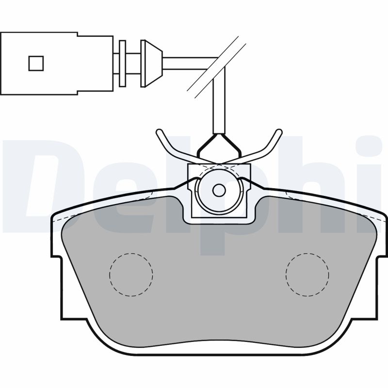 Brake Pad Set, disc brake - LP1733 DELPHI