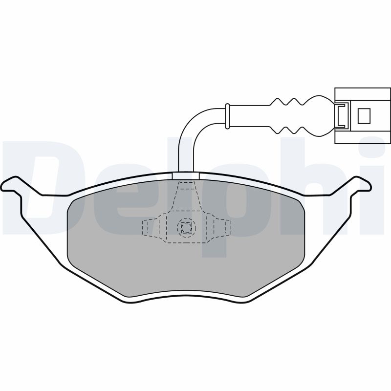 Brake Pad Set, disc brake - LP1736 DELPHI