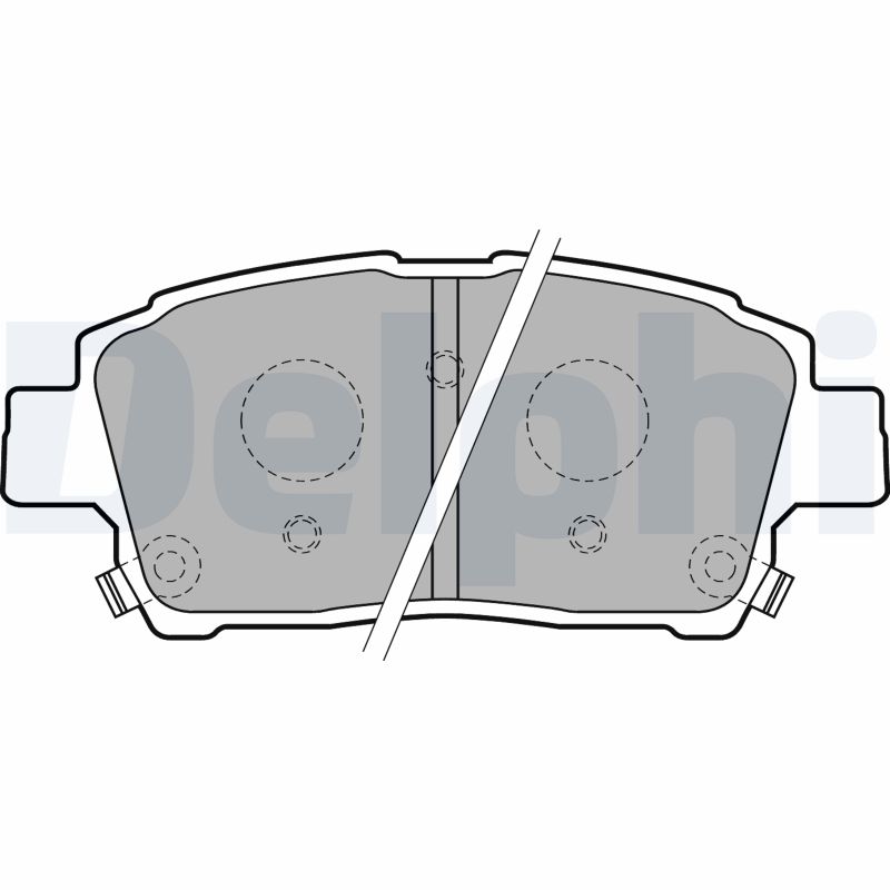 Brake Pad Set, disc brake - LP1742 DELPHI