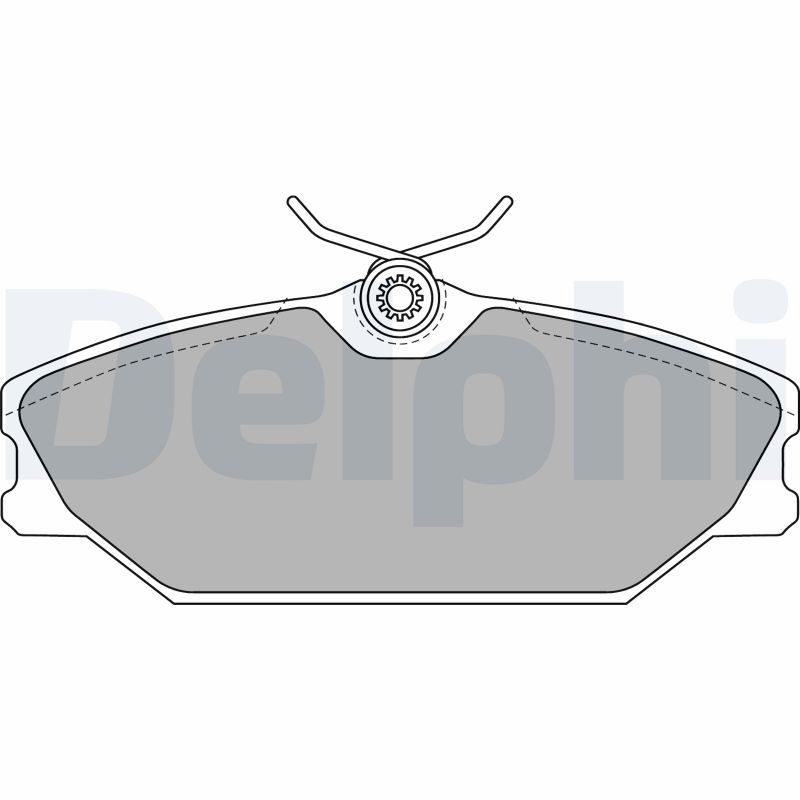Brake Pad Set, disc brake - LP1744 DELPHI