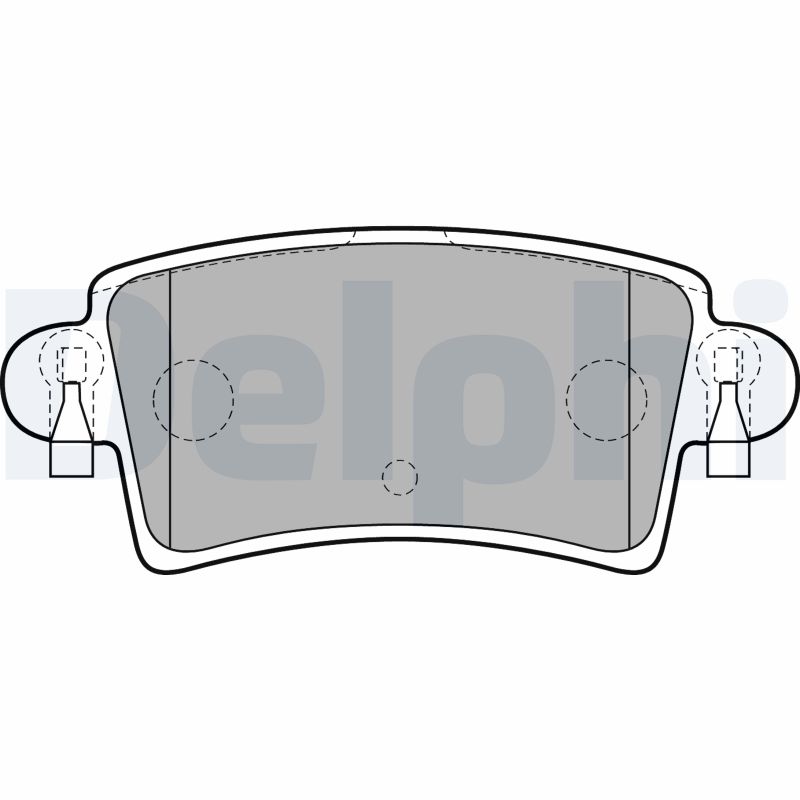 Brake Pad Set, disc brake - LP1747 DELPHI