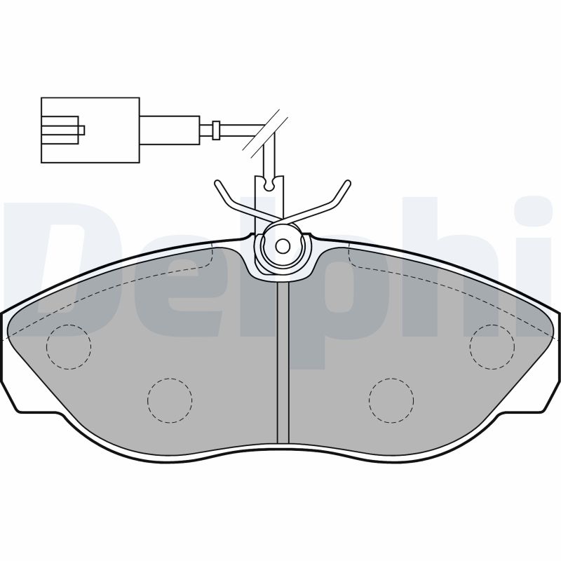 Brake Pad Set, disc brake - LP1748 DELPHI