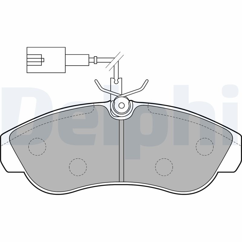 Brake Pad Set, disc brake - LP1749 DELPHI